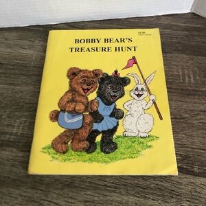 Vtg Bobby Bear's Treasure Hunt and the Kite Contest Two in One Book